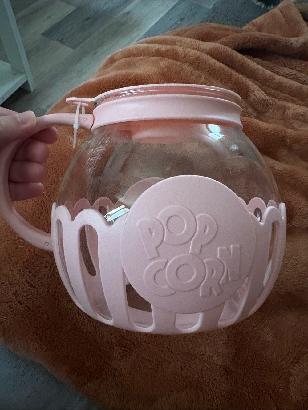 Pink Paris Hilton Popcorn Bowl with Handle